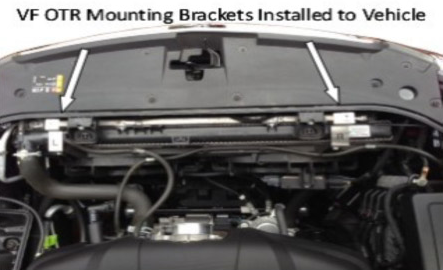 Diagram 3 Mounting Brackets (L + R) — VF OTR Mounting Brackets Installed to Vehicle.